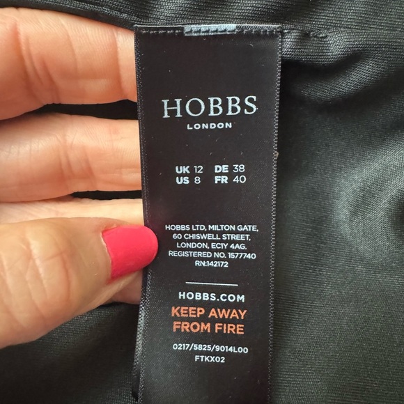 Hobbs London Cordelia Dress Size 8 Black Gray Colorblock Sheath Office NWT - Picture 11 of 12